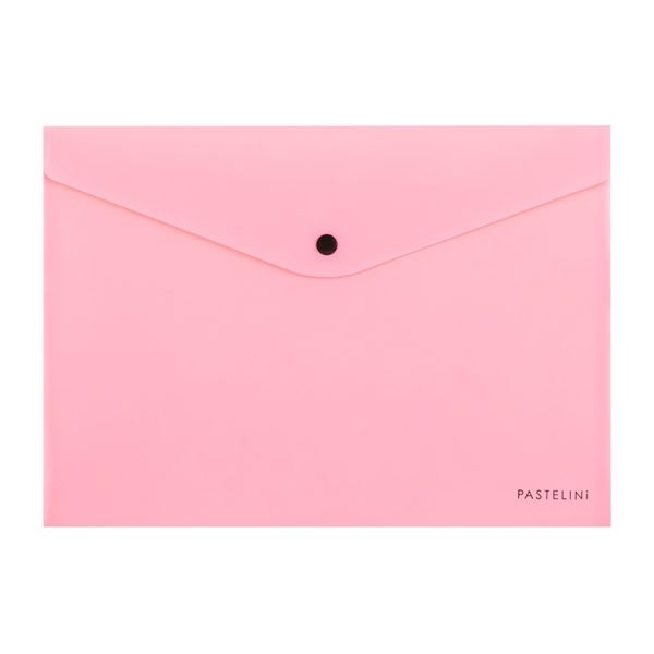 Klapptasche mit Knopf Pastelini,A5,rosa