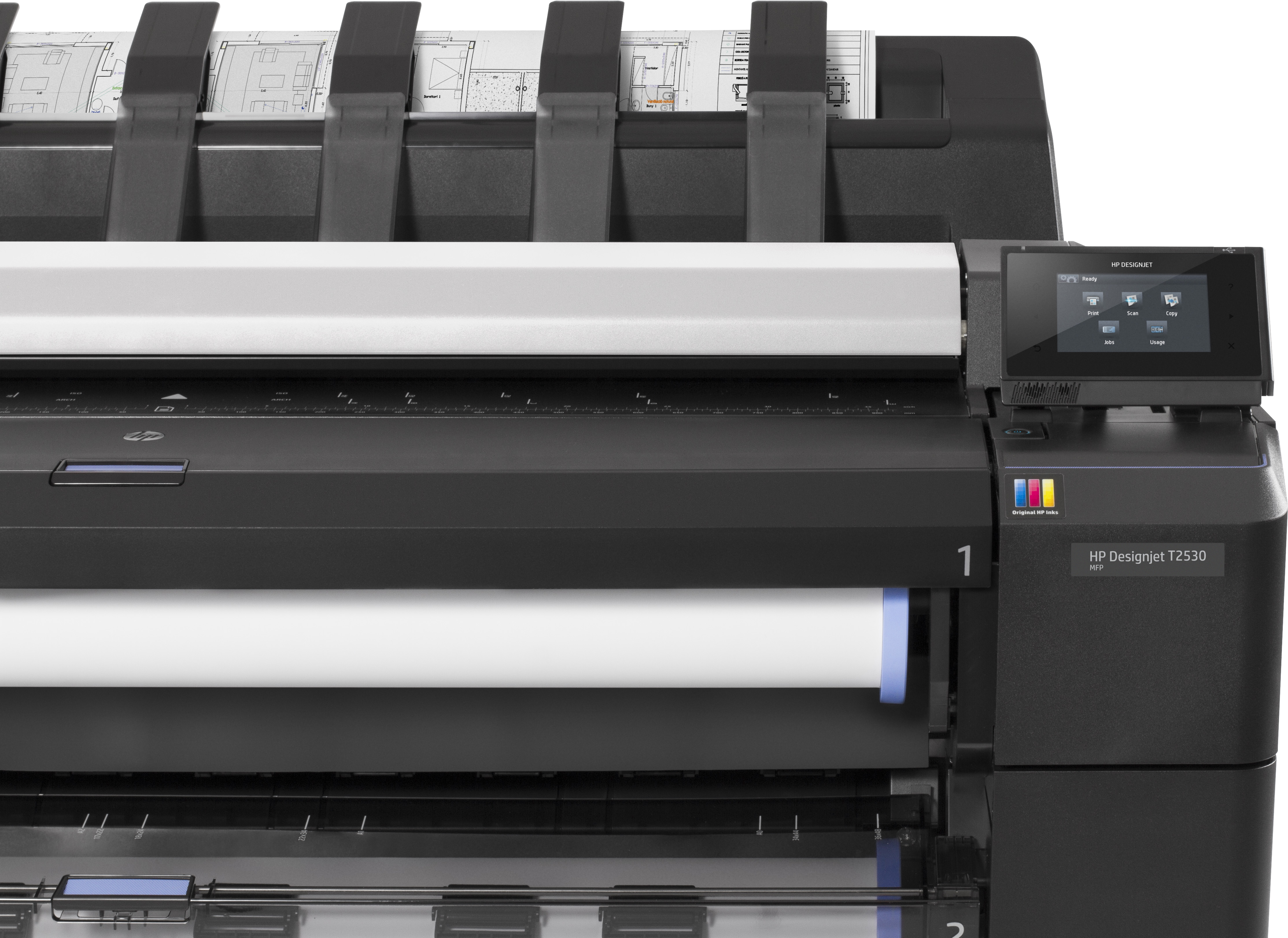 HP Designjet T2530 Großformatdrucker Thermal inkjet Farbe 2400 x 1200 DPI A0 (841 x 1189 mm) Eingebauter Ethernet-Anschluss