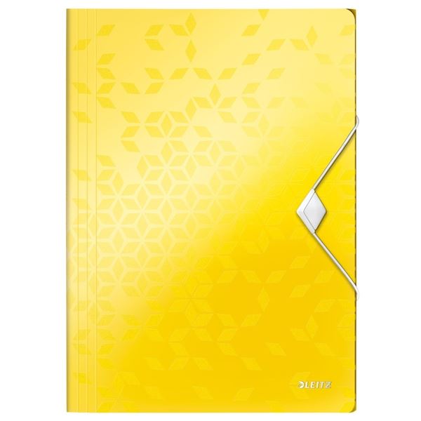Mappen mit Klappen/Gummi Leitz WOW A4, gelb