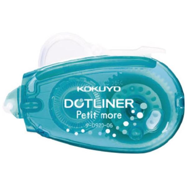 Kokuyo Kleberoller, Einweg, blau, gepunktet