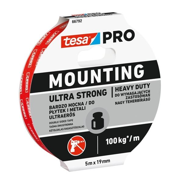 Tesa PRO Montageband, ultra stark, 19 mm x 5 m