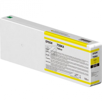 Epson Tintenpatrone gelb HC (C13T55K400, T55K4)