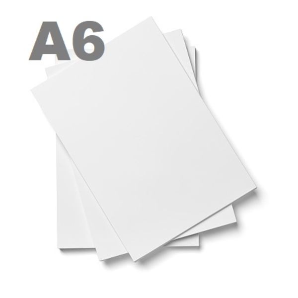 Büropapier, Format A6, 80 g, 500 Blatt pro Packung.