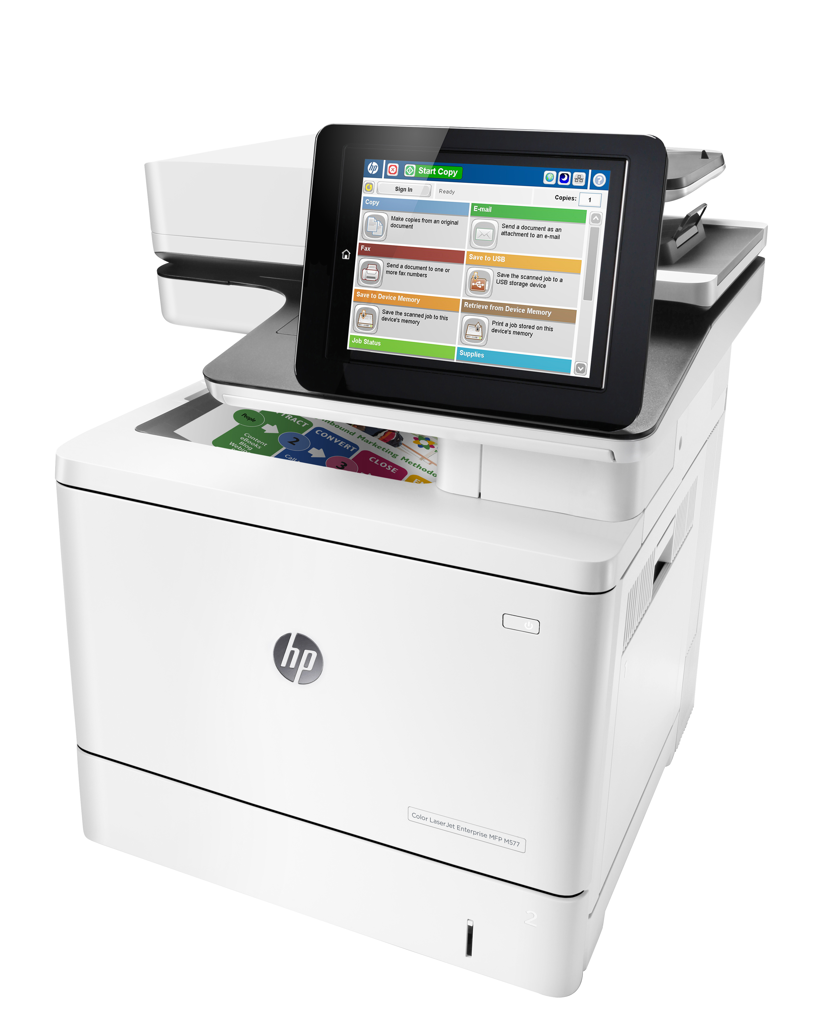 HP Color LaserJet Enterprise M577dn Laser 1200 x 1200 DPI 38 Seiten pro Minute A4