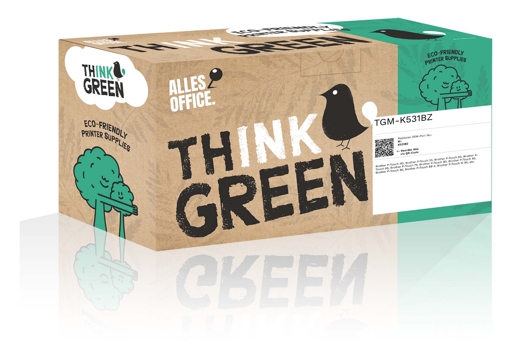 ThinkGreen Brother M-K531BZ Farbband schwarz blau