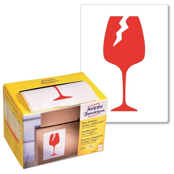 Etiketten für Pakete SQUARE 74x100mm 200 Stück