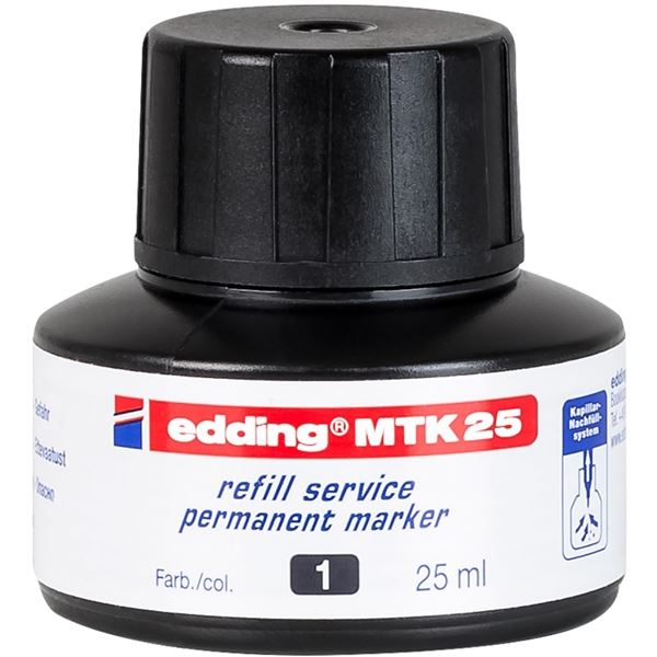 Ersatz-Dauertinte Edding MTK 25, schwarz