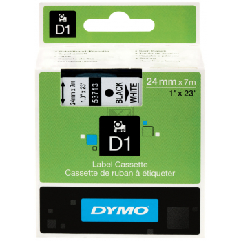 Dymo Schriftbandkassette schwarz/weiß (S0720930, 53713)