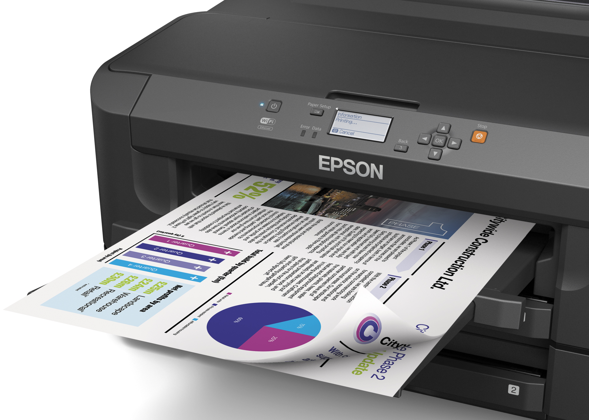 Epson WorkForce WF-7110DTW Tintenstrahldrucker Farbe 4800 x 2400 DPI A3 WLAN