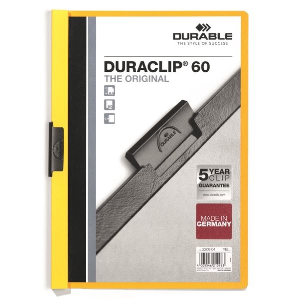 Clip-Map A4 Duraclip gelb DURABLE 2209 04