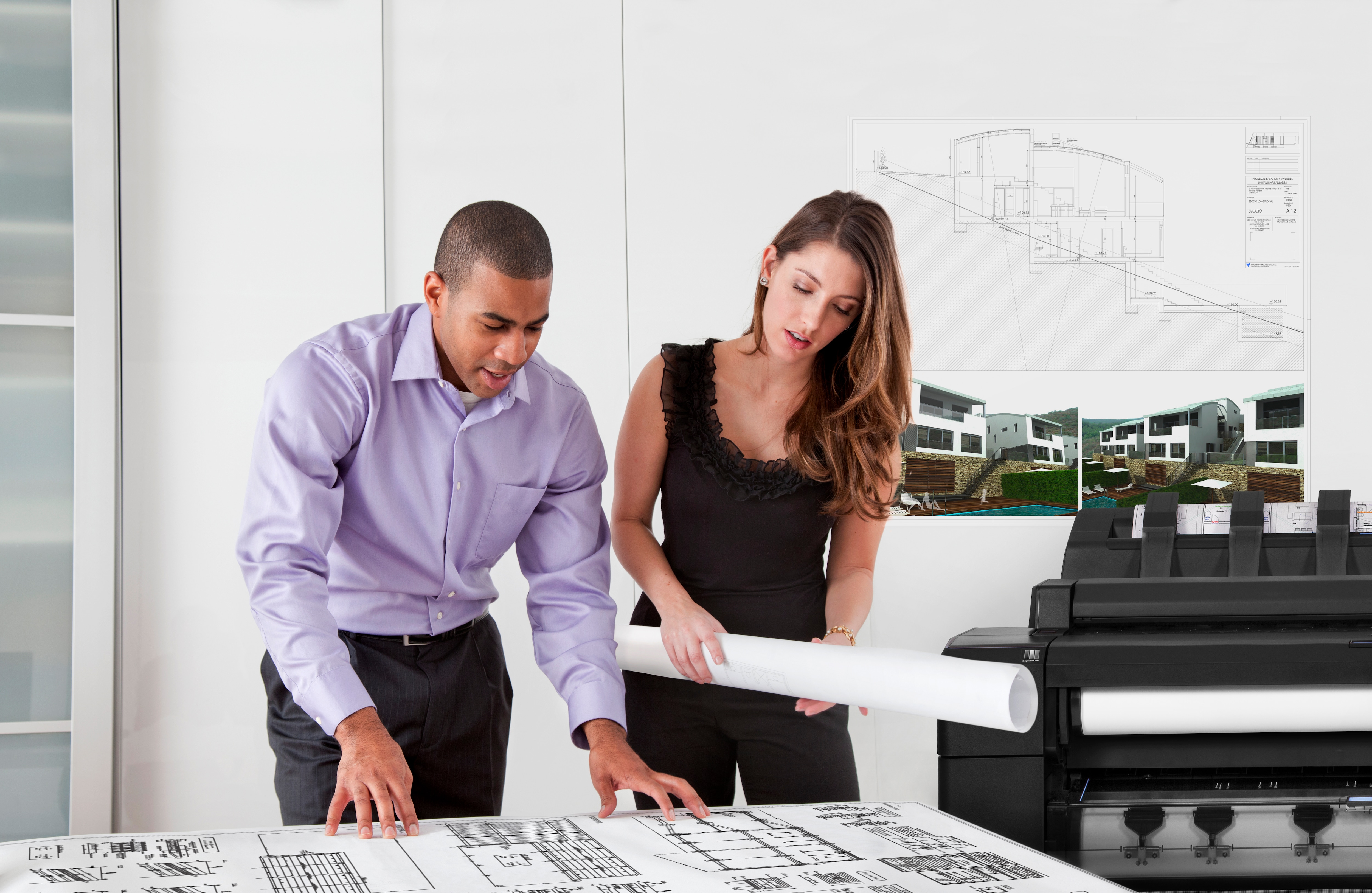 HP Designjet T2530 Großformatdrucker Thermal Inkjet Farbe 2400 x 1200 DPI A0 (841 x 1189 mm) Eingebauter Ethernet-Anschluss