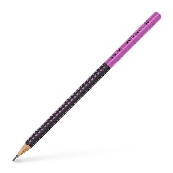 Grip Two Tone Graphite Bleistift, rosa/schwarz, 12 Stück