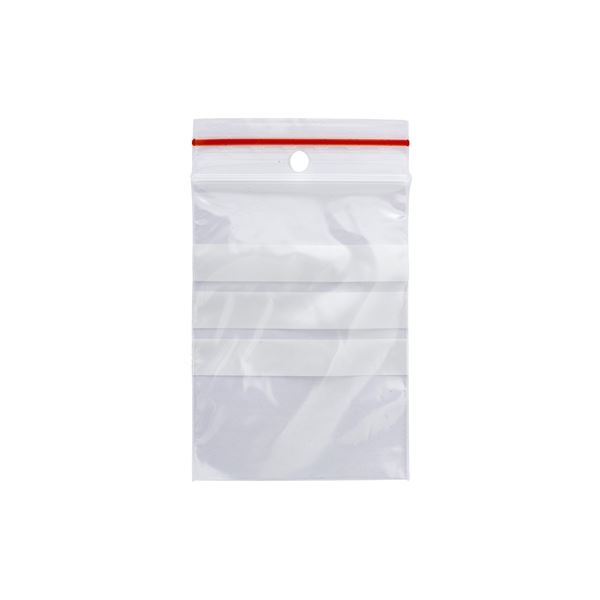 Q-Connect Schnellverschlussbeutel, 6x8 cm, 100 Stück, gestreift