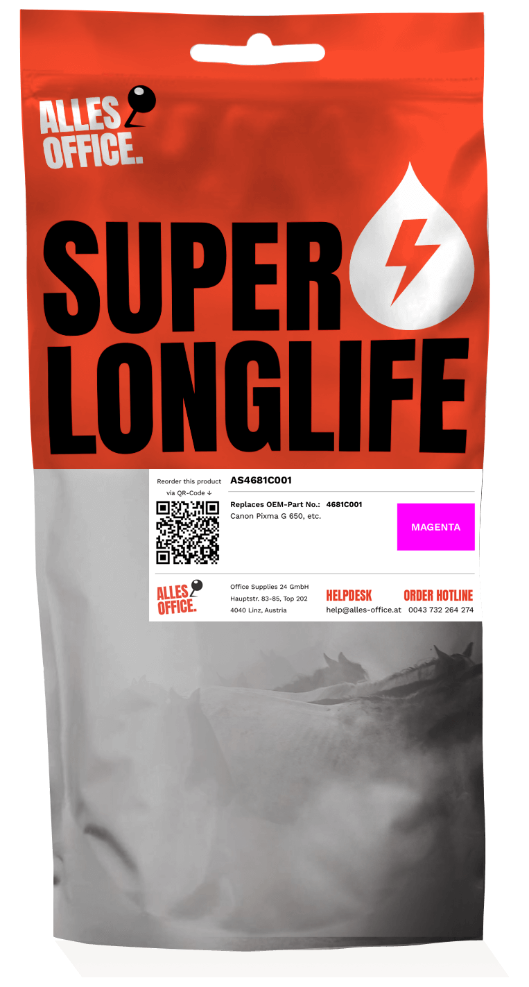 Superlonglife Canon 4681C001 / GI-53M Tinte magenta