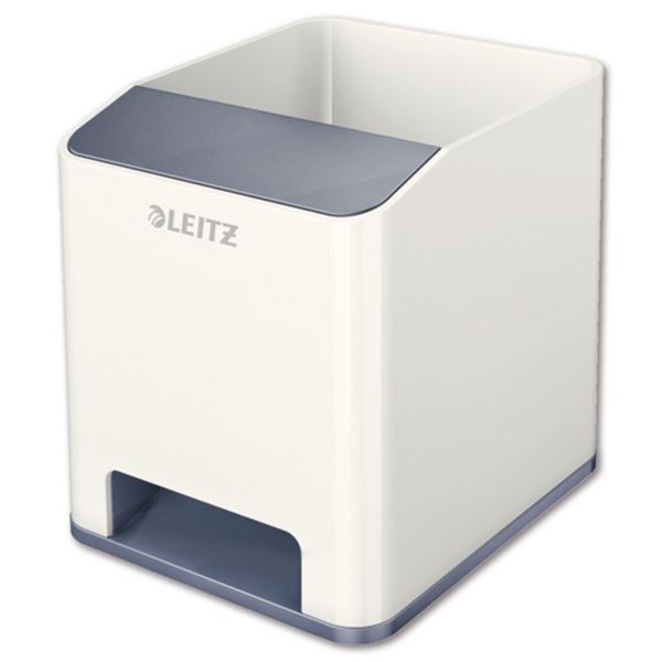 Schreibköcher WOW Sound weiß/perlweiß LEITZ 5363-10-01 Duo Farbe