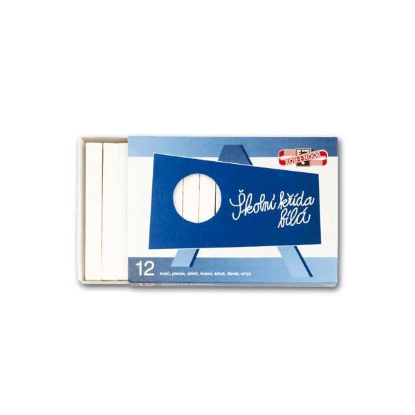 Schulkreiden, weiß, 12 Stück