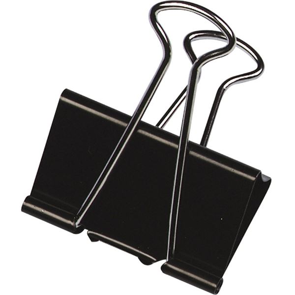 Briefklemmer B:19mm schwarz Q-CONNECT KF01282 Foldback