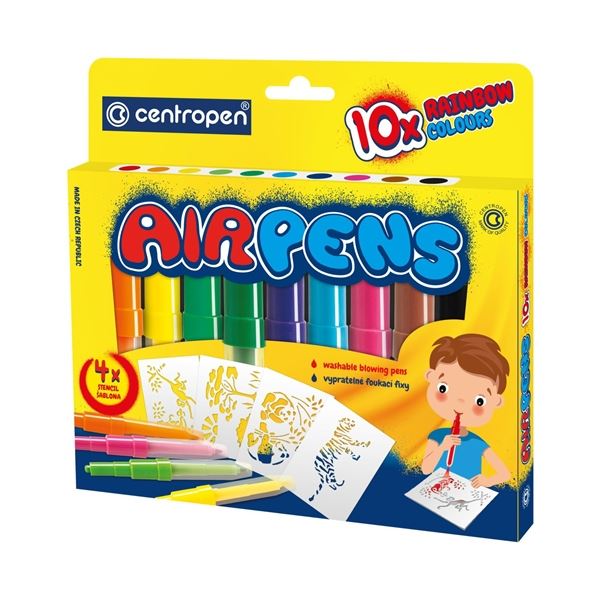Blasmarker Centropen AIR PENS - Regenbogen, 10 Stück