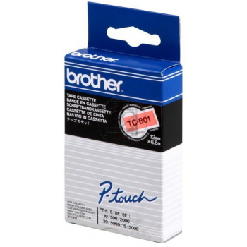 Brother Schriftbandkassette schwarz/signal orange (TC-B01)