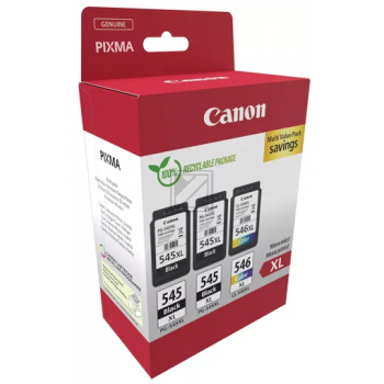 Canon Tintendruckkopf cyan/magenta/gelb, 2 x schwarz HC (8286B013, CL-546XL, PG-545XL)