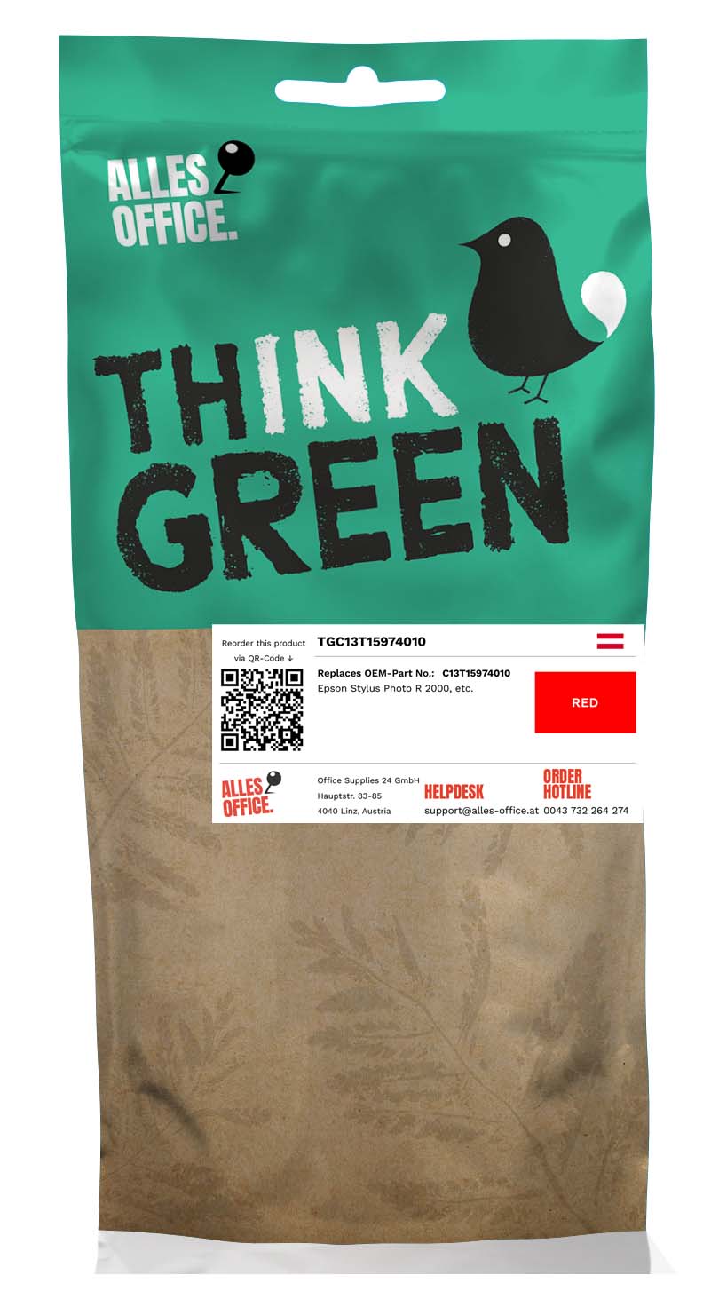 ThinkGreen Epson C13T15974010 / T1597 Tinte rot
