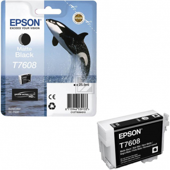Epson Tintenpatrone schwarz matt (C13T76084N10, T7608)