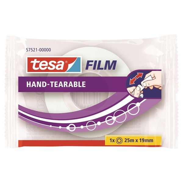 Tesa handzerreißbares Klebeband 19 mmx 25 m