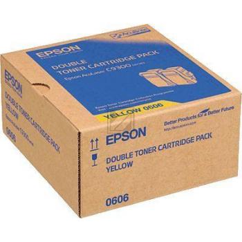 Epson Toner-Kit 2 x gelb (C13S050606, 606)