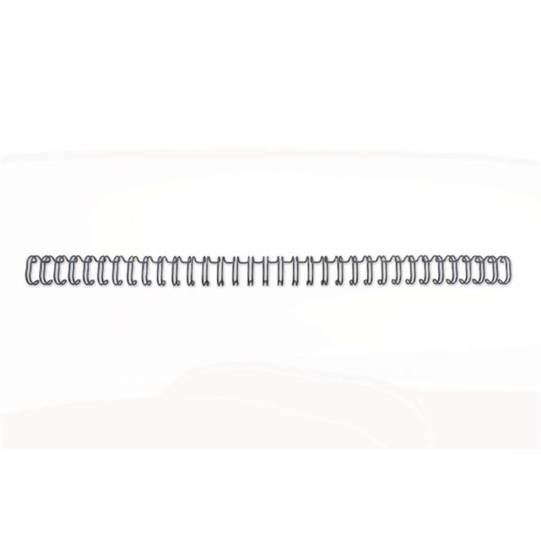 Drahtrücken GBC, Draht, 3:1, 7,9 mm, schwarz, 100 Stück