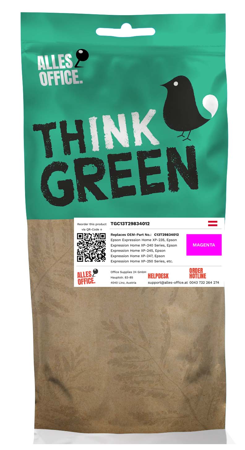 ThinkGreen Epson C13T29834012 / 29 Tinte magenta