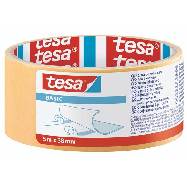 Doppelseitiges Klebeband Tesa basic 38 mmx5 m