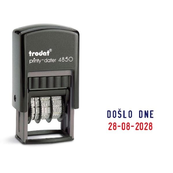 Trodat 4850 Datumsschild mit Text Es geschah am