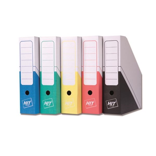 Zeitschriftenständer HIT Office A4, 5 Stück, bunt gemischt