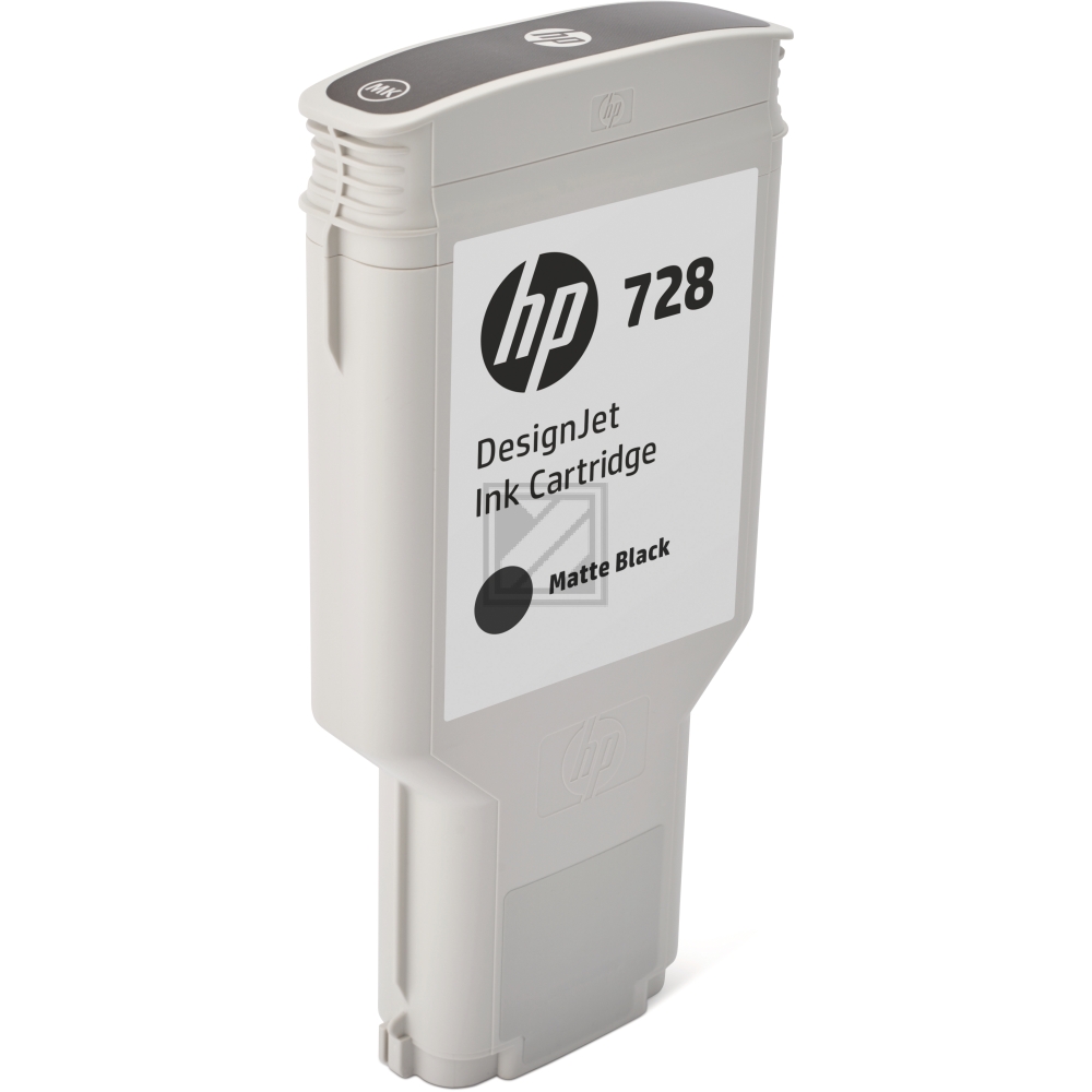 HP Tintenpatrone schwarz matt HC plus (F9J68A, 728)