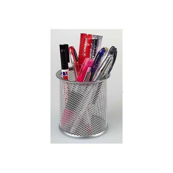 Draht-Bleistiftbecher, groß, silber