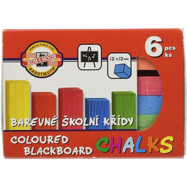 Schulkreide, farbig, 12er-Set