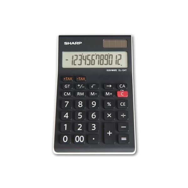 Tischrechner Sharp EL 124 TWH, schwarz