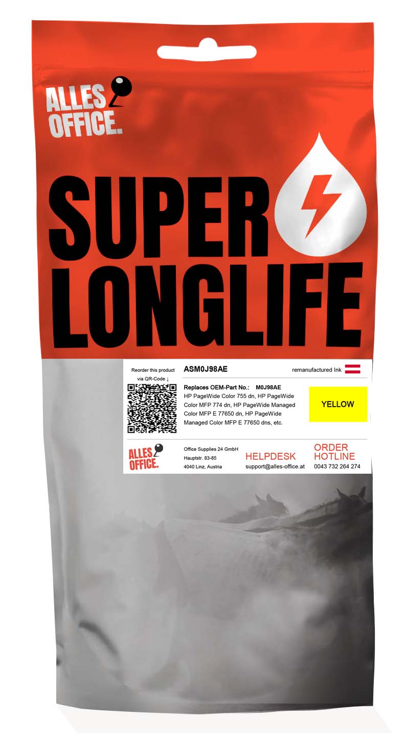 Superlonglife HP M0J98AE / 991X Tinte gelb