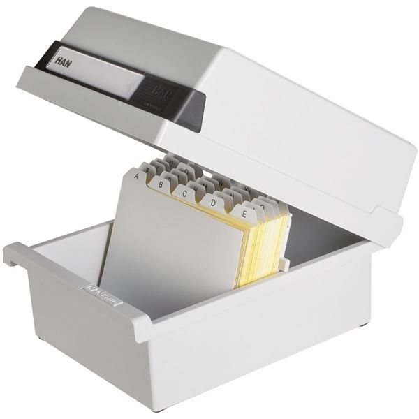 Karteikasten A6q l.grau HAN 966-11 f. 800 K.