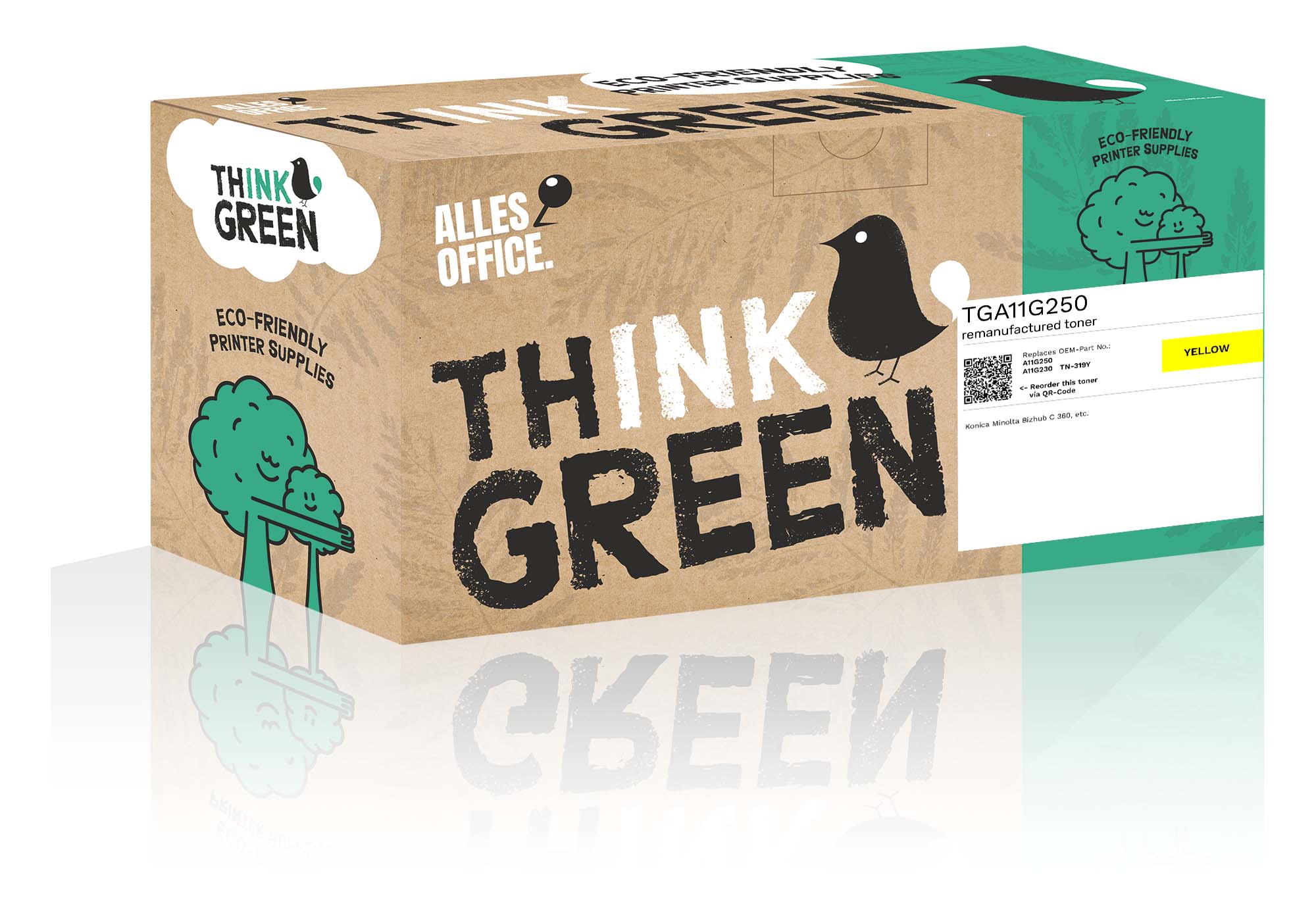 ThinkGreen Konica Minolta A11G250 / A11G230 / TN-319Y Toner gelb