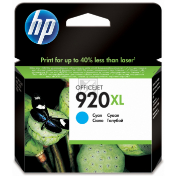 HP Tintenpatrone cyan HC (CD972AE, 920XL)