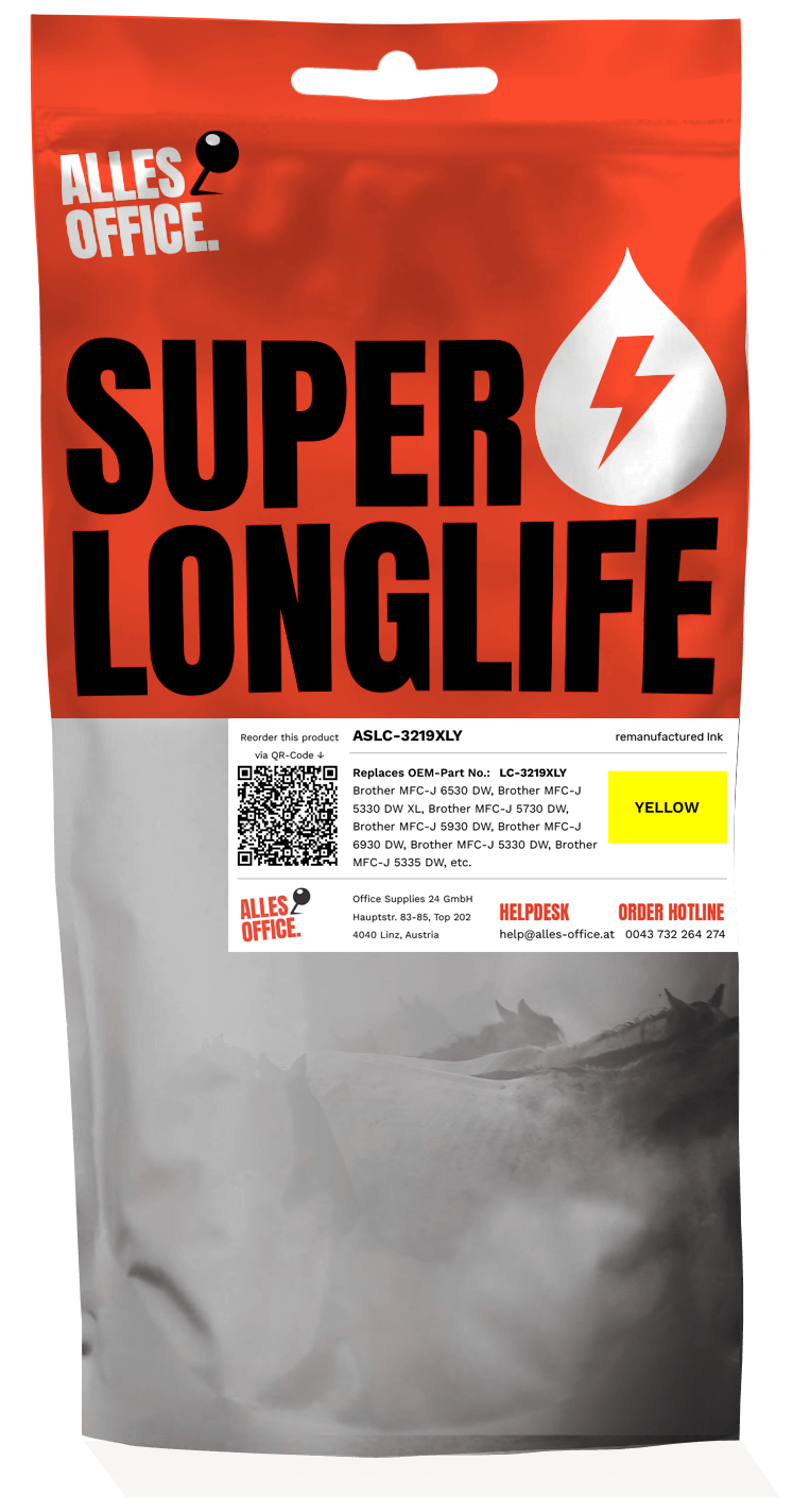 Superlonglife Brother LC-3219XLY Tinte gelb