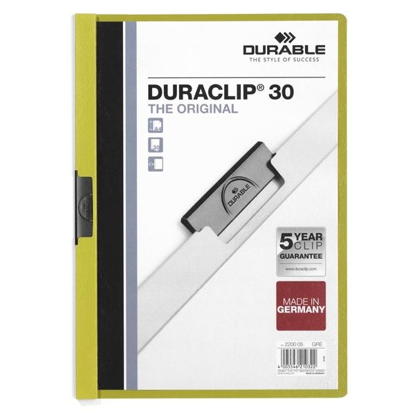 Clip-Map A4 Duraclip grün DURABLE 2200 05