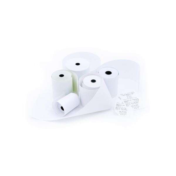 Papierrollen - 57 x 60 x 12 mm, 1+0, 10 Stück