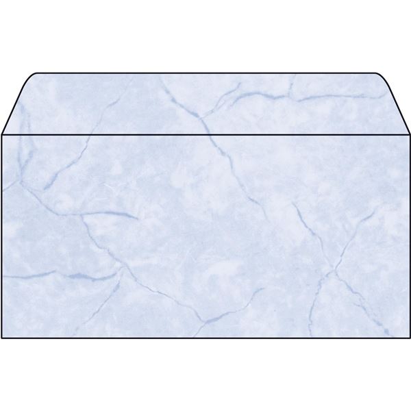 Dekorative Briefumschläge Sigel DL,Motiv blau granit,50 Stück