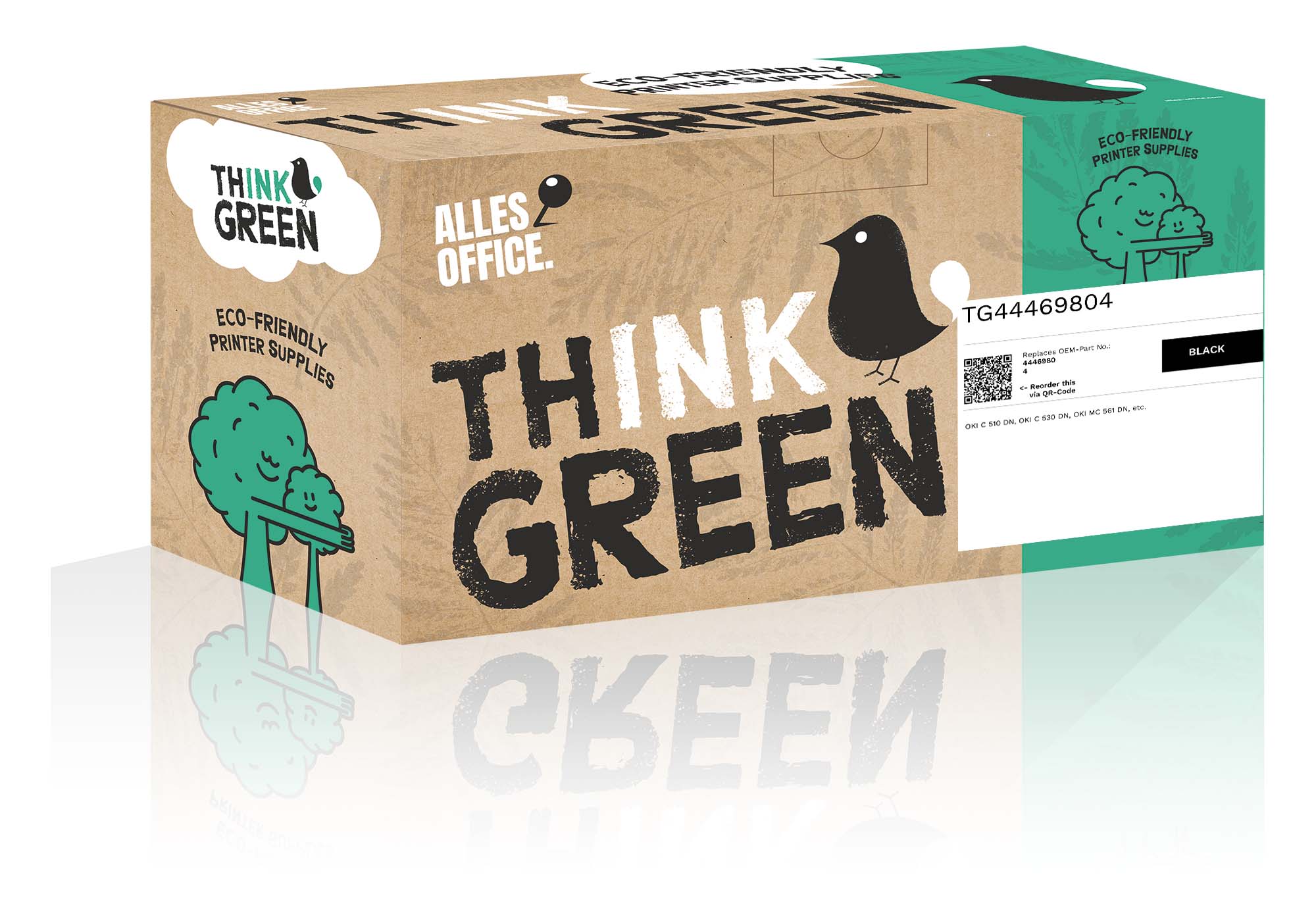 ThinkGreen OKI 44469804 Toner schwarz