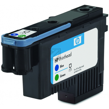 HP Tintendruckkopf blau/grün (C9408A, 70)