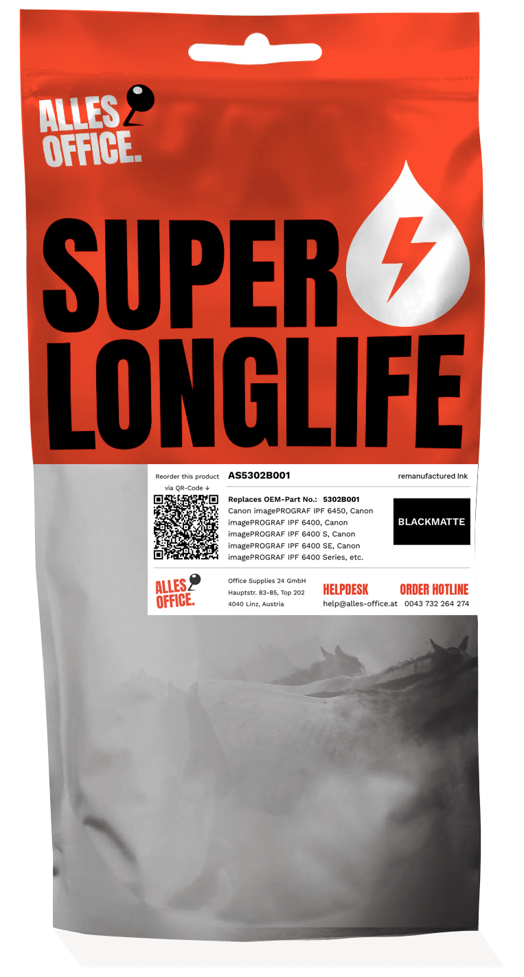 Superlonglife Canon 5302B001 / PFI-206MBK Tinte