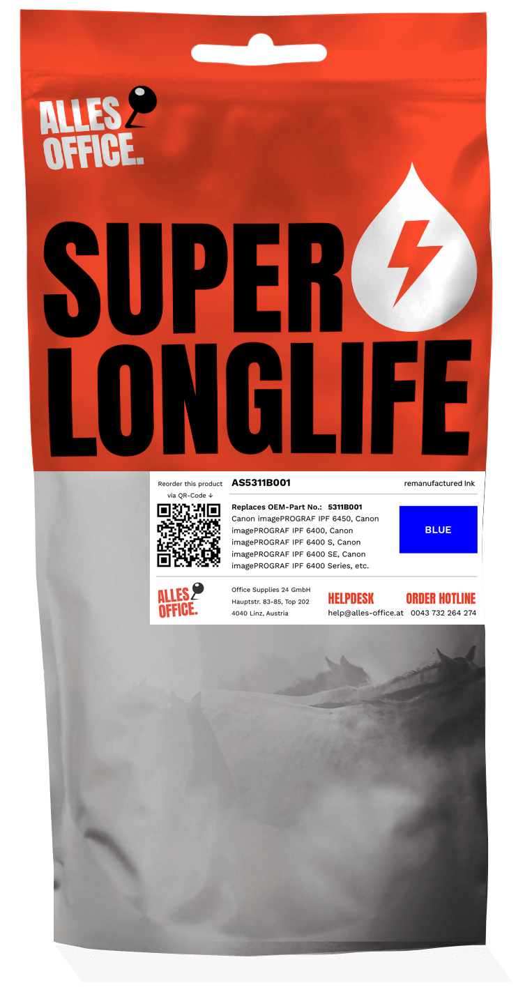 Superlonglife Canon 5311B001 / PFI-206B Tinte blau