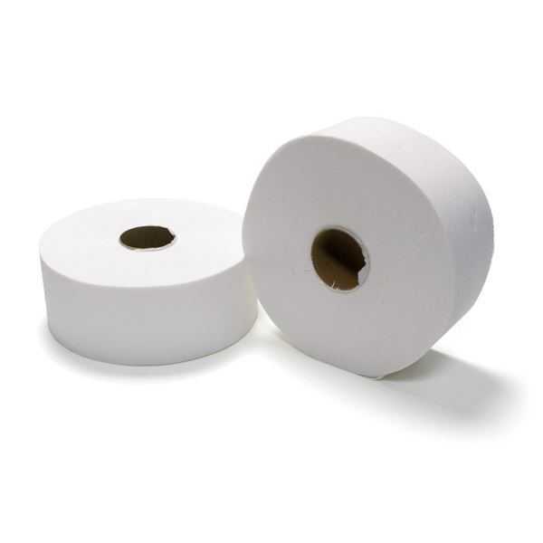 Toilettenpapier Jumbo - 2-lagig, recycelt, 19cm, 6 Rollen